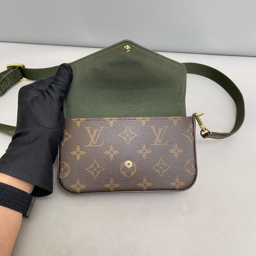 Louis Vuitton Felicie Strap & Go Monogram Brown