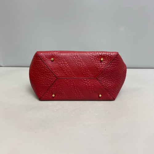 Burberry Tote Bag Calfskin Burgundy