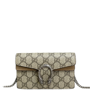 Gucci Super Mini Dionysus GG Supreme Monogram Khaki