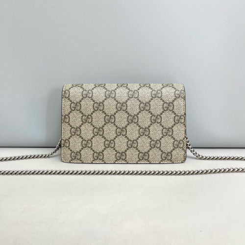 Gucci Super Mini Dionysus GG Supreme Monogram Khaki