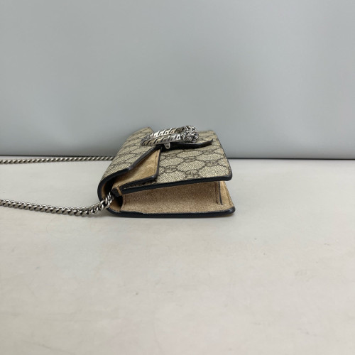 Gucci Super Mini Dionysus GG Supreme Monogram Khaki
