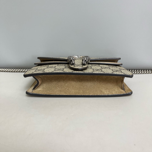 Gucci Super Mini Dionysus GG Supreme Monogram Khaki