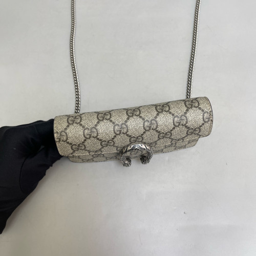 Gucci Super Mini Dionysus GG Supreme Monogram Khaki