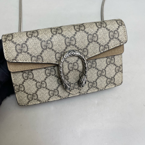 Gucci Super Mini Dionysus GG Supreme Monogram Khaki