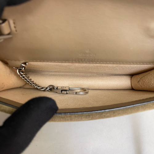 Gucci Super Mini Dionysus GG Supreme Monogram Khaki