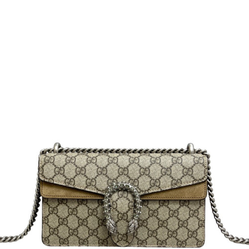 Gucci Meium Dionysus GG Supreme Monogram Beige Brown