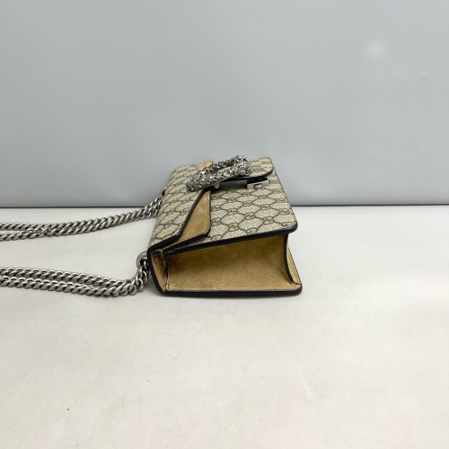 Gucci Meium Dionysus GG Supreme Monogram Beige Brown