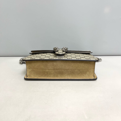 Gucci Meium Dionysus GG Supreme Monogram Beige Brown