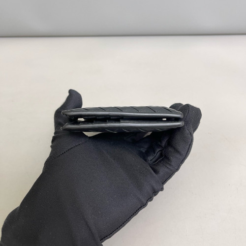 Bottega Veneta Compact Wallet Calfskin Intrecciato Black Bottega Veneta Compact Wallet Calfskin Intrecciato Black
