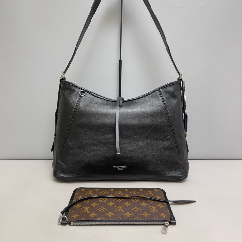 Louis Vuitton Carryall Travel Calfskin Black