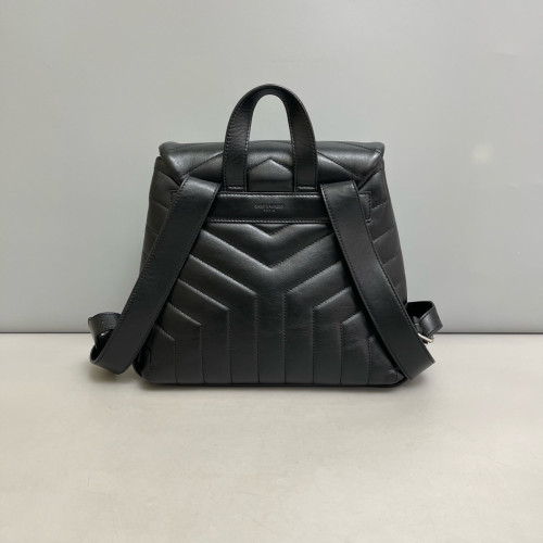 Yves Saint Laurent Medium Loulou Backpack Calfskin Black