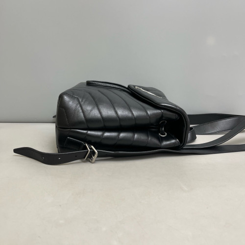 Yves Saint Laurent Medium Loulou Backpack Calfskin Black