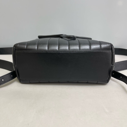 Yves Saint Laurent Medium Loulou Backpack Calfskin Black