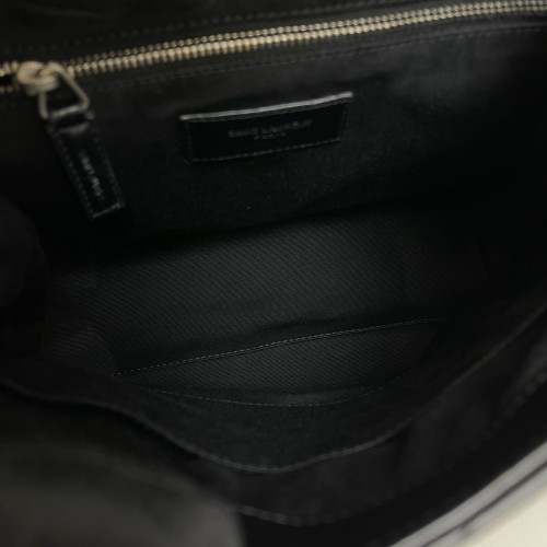 Yves Saint Laurent Medium Loulou Backpack Calfskin Black