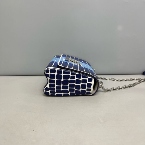 Louis Vuitton Twist MM Calfskin Blue White