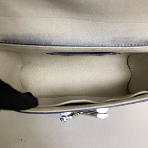 Louis Vuitton Twist MM Calfskin Blue White