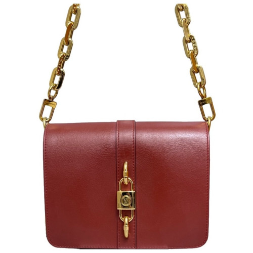 Louis Vuitton Crossbody Bag Calfskin Red