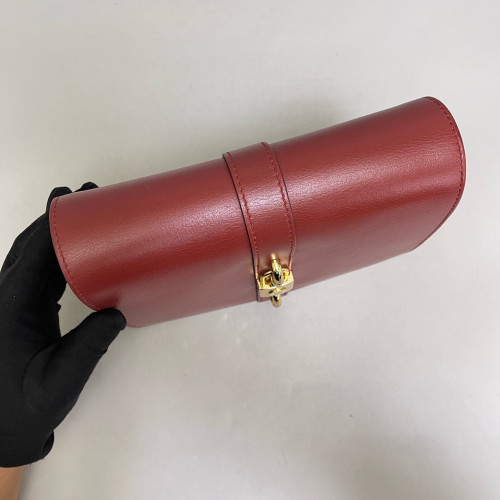 Louis Vuitton Crossbody Bag Calfskin Red