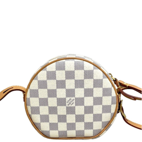 Louis Vuitton Boite Chapeau Souple PM Damier Azur White