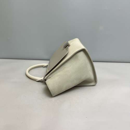 Celine Small Trapeze Calfskin Light Green Beige