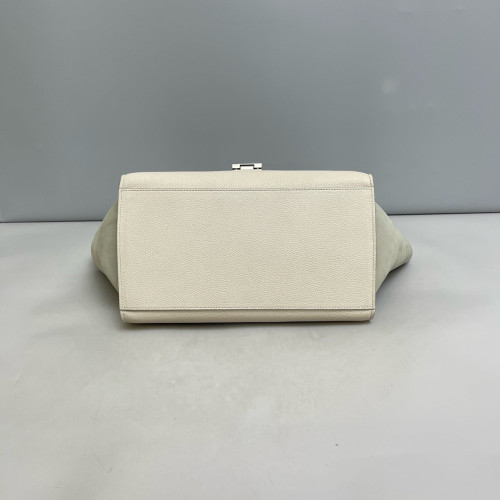 Celine Small Trapeze Calfskin Light Green Beige