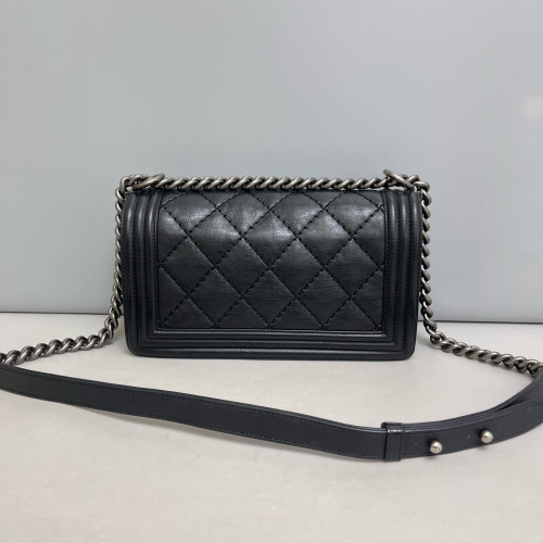 Chanel Quilted Medium Boy Flap Calfskin Black