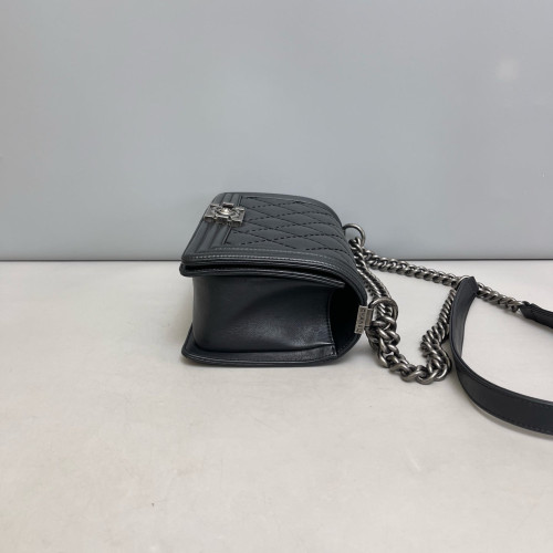 Chanel Quilted Medium Boy Flap Calfskin Black