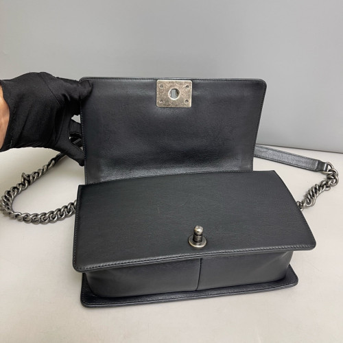 Chanel Quilted Medium Boy Flap Calfskin Black