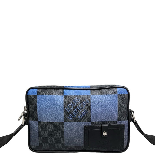 Louis Vuitton Messenger Damier Blue Black