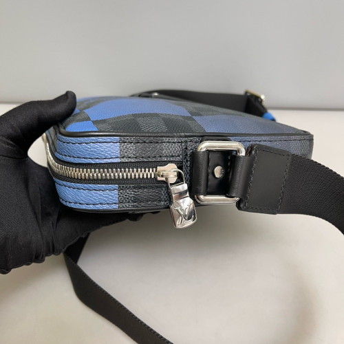 Louis Vuitton Messenger Damier Blue Black