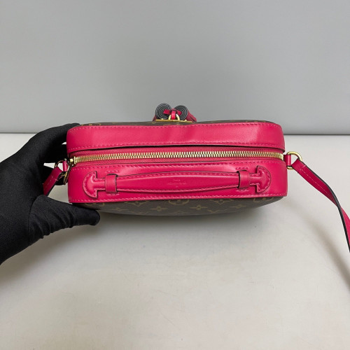 Louis Vuitton Saintonge Monogram Brown Magenta