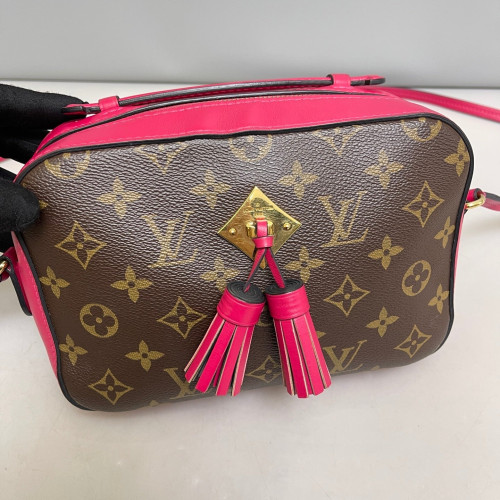Louis Vuitton Saintonge Monogram Brown Magenta
