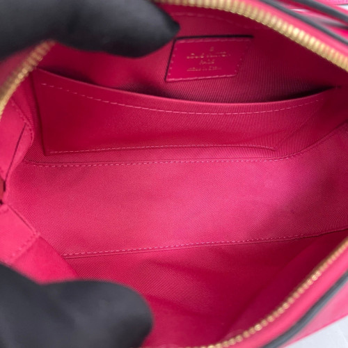 Louis Vuitton Saintonge Monogram Brown Magenta