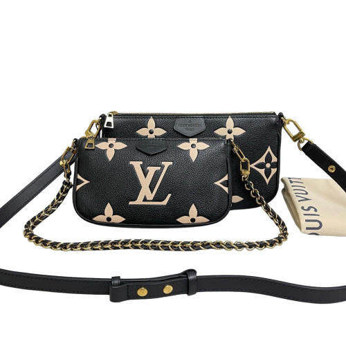 Louis Vuitton Multi Pochette Accessories Monogram Empreinte Black Louis Vuitton Multi Pochette Accessories Monogram Empreinte Black