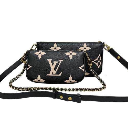 Louis Vuitton Multi Pochette Accessories Monogram Empreinte Black Louis Vuitton Multi Pochette Accessories Monogram Empreinte Black