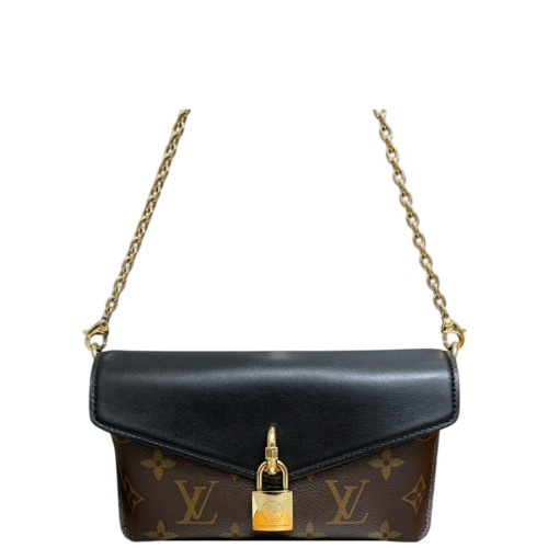 Louis Vuitton Padlock On Strap Monogram Brown Black Louis Vuitton Padlock On Strap Monogram Brown Black