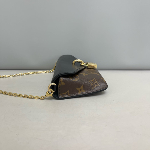 Louis Vuitton Padlock On Strap Monogram Brown Black Louis Vuitton Padlock On Strap Monogram Brown Black