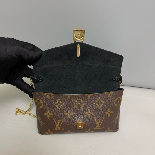 Louis Vuitton Padlock On Strap Monogram Brown Black Louis Vuitton Padlock On Strap Monogram Brown Black