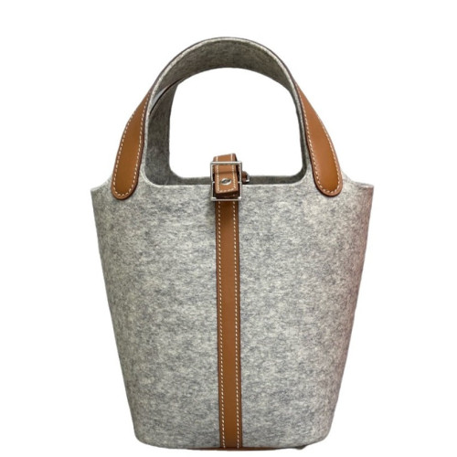 Hermes Picotin 18 Wool Felt Swift 37 Gold