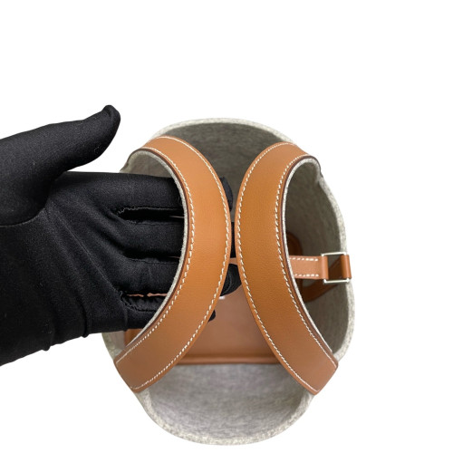 Hermes Picotin 18 Wool Felt Swift 37 Gold