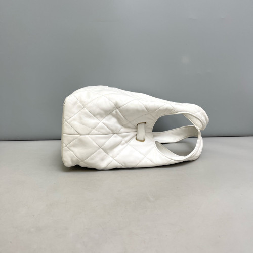 Chanel Quilted Hobo Calfskin White Chanel Quilted Hobo Calfskin White