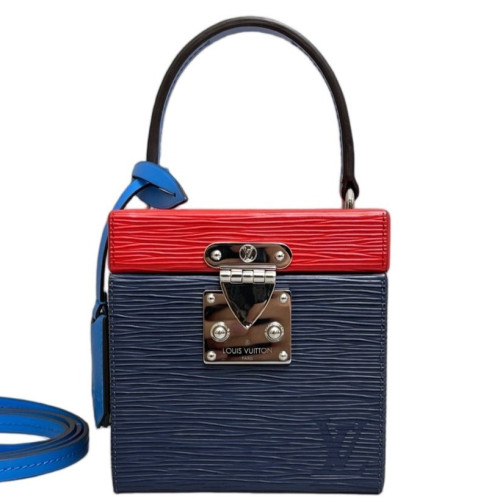 Louis Vuitton Bleecker Box Calfskin Red Blue