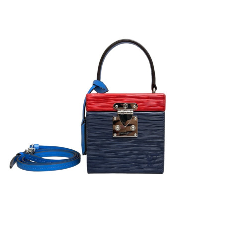 Louis Vuitton Bleecker Box Calfskin Red Blue
