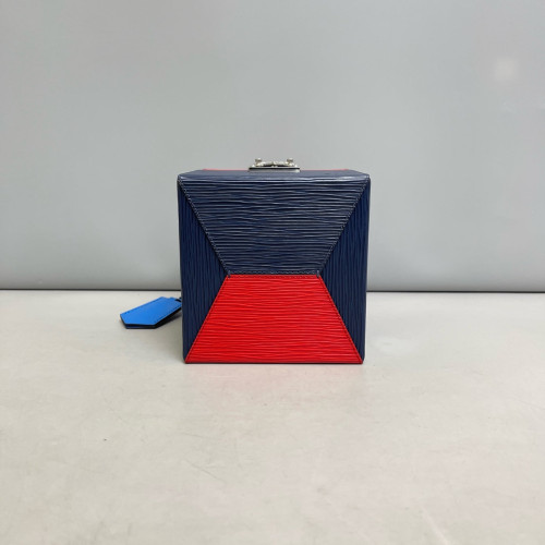 Louis Vuitton Bleecker Box Calfskin Red Blue