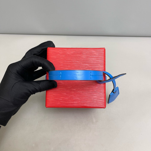 Louis Vuitton Bleecker Box Calfskin Red Blue