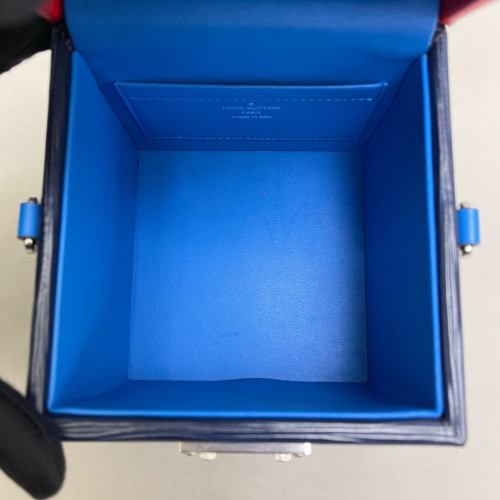Louis Vuitton Bleecker Box Calfskin Red Blue