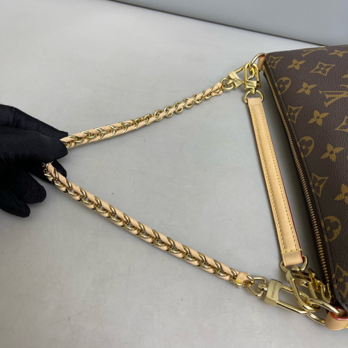Louis Vuitton Multipass Shoulder Bag Monogram Brown
