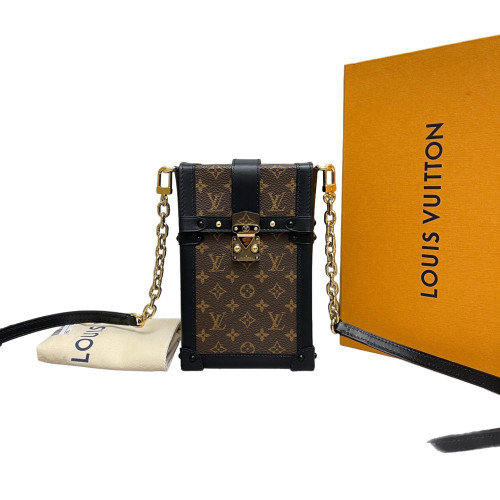 Louis Vuitton Pochette Trunk Verticale Monogram Brown Louis Vuitton Pochette Trunk Verticale Monogram Brown