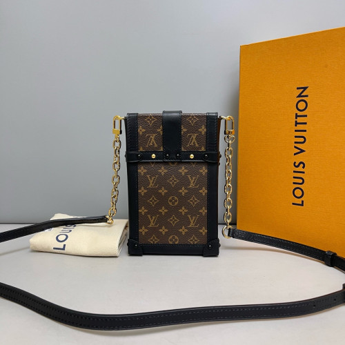 Louis Vuitton Pochette Trunk Verticale Monogram Brown Louis Vuitton Pochette Trunk Verticale Monogram Brown