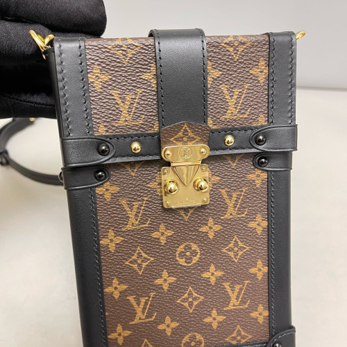 Louis Vuitton Pochette Trunk Verticale Monogram Brown Louis Vuitton Pochette Trunk Verticale Monogram Brown